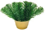 Sztuczne kwiaty - DONICZKA ZALEWANA wiązanka 13 cm podkład do stroika z błyszczących gałązek - miniaturka - grafika 1