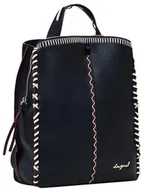 Torebki damskie - Desigual Back_Manhattan, Akcesoria PU Backpack Big Women, Medium, Czarny (Black), M - miniaturka - grafika 1