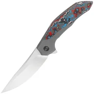 Noże - Nóż składany WE Knife Merata LE No 207/310 Titanium / Nebula Fat Carbon Fiber, Hand Rubbed Satin CPM 20CV by Anton Tkachenko (WE22008B-2) - miniaturka - grafika 1