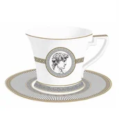 Filiżanki - Filiżanka z talerzykiem w kolorowym opakowaniu, pojemność 350ml. - miniaturka - grafika 1