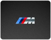 Podkładki pod mysz - PODKŁADKA POD MYSZKĘ BMW M3 Z IMIENIEM 23x19CM DO LAPTOPA - miniaturka - grafika 1