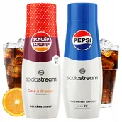 Syropy i koncentraty owocowe - Zestaw 2 Syropów Sodastream Shwip Shwap Cola Pomarańcza + Pepsi Cola - miniaturka - grafika 1