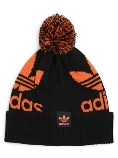 adidas Originals - Czapka męska, czarny|pomarańczowy - Czapki męskie - miniaturka - grafika 1
