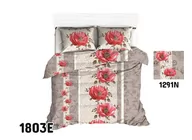 Pościel - Pościel 200x220 1803E maki czerwone kwiaty orientalna 1291N - miniaturka - grafika 1