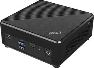 MSI CUBI N ADL S-226BEU komputer typu barebone Wielkość PC 0.5L Czarny N200 CUBI N ADL S-226BEU - Zestawy komputerowe - miniaturka - grafika 1