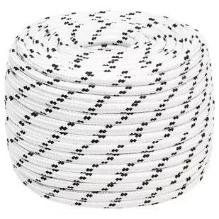 Pleciona linka żeglarska, biała, 14 mm x 250 m, poliester! Lumarko! - Żeglarstwo - miniaturka - grafika 1