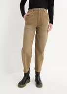Spodnie damskie - Dżinsy bojówki, high waist z wygodnym paskiem - bonprix - miniaturka - grafika 1