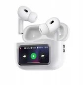 Słuchawki - Yesido TWS29 ANC&ENC BT 5.3 LCD WHITE / BIAŁY - miniaturka - grafika 1