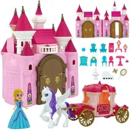 Lalki dla dziewczynek - Interaktywny Magiczny Pałac Zestaw Księżniczka + Kareta i Akcesoria Lumarko! - miniaturka - grafika 1