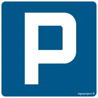 Systemy ekspozycyjne i znaki informacyjne - SA017 PARKING, PO - PŁYTA PCV 1MM OSBLASKOWA; (600X600MM) - miniaturka - grafika 1