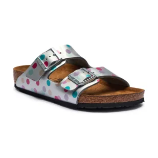 Birkenstock Klapki Arizona z dodatkiem skóry - Buty dla dziewczynek - miniaturka - grafika 1
