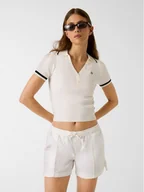 Swetry damskie - Guess Jeans Sweter 181553 Beżowy Classic Fit - miniaturka - grafika 1