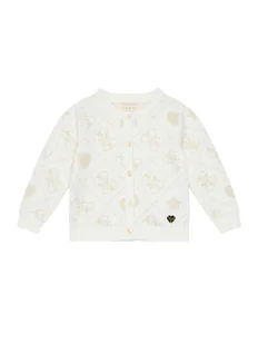 Guess Kardigan K5BR02 Z39N0 Beżowy Regular Fit - Swetry damskie - miniaturka - grafika 1