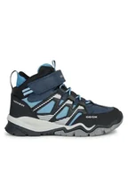 Buty dla chłopców - Geox Sneakersy J Montrack Boy B Abx J26HBC 0FUME CF44Y S Granatowy - miniaturka - grafika 1