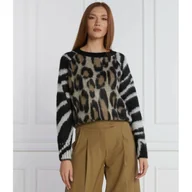 Swetry damskie - Marc Cain Sweter | Regular Fit | z dodatkiem wełny - miniaturka - grafika 1