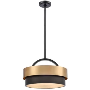 Coburg D40 lampa wisząca 4xE14 czarna/mosiądz P04760BR - Lampy sufitowe - miniaturka - grafika 1