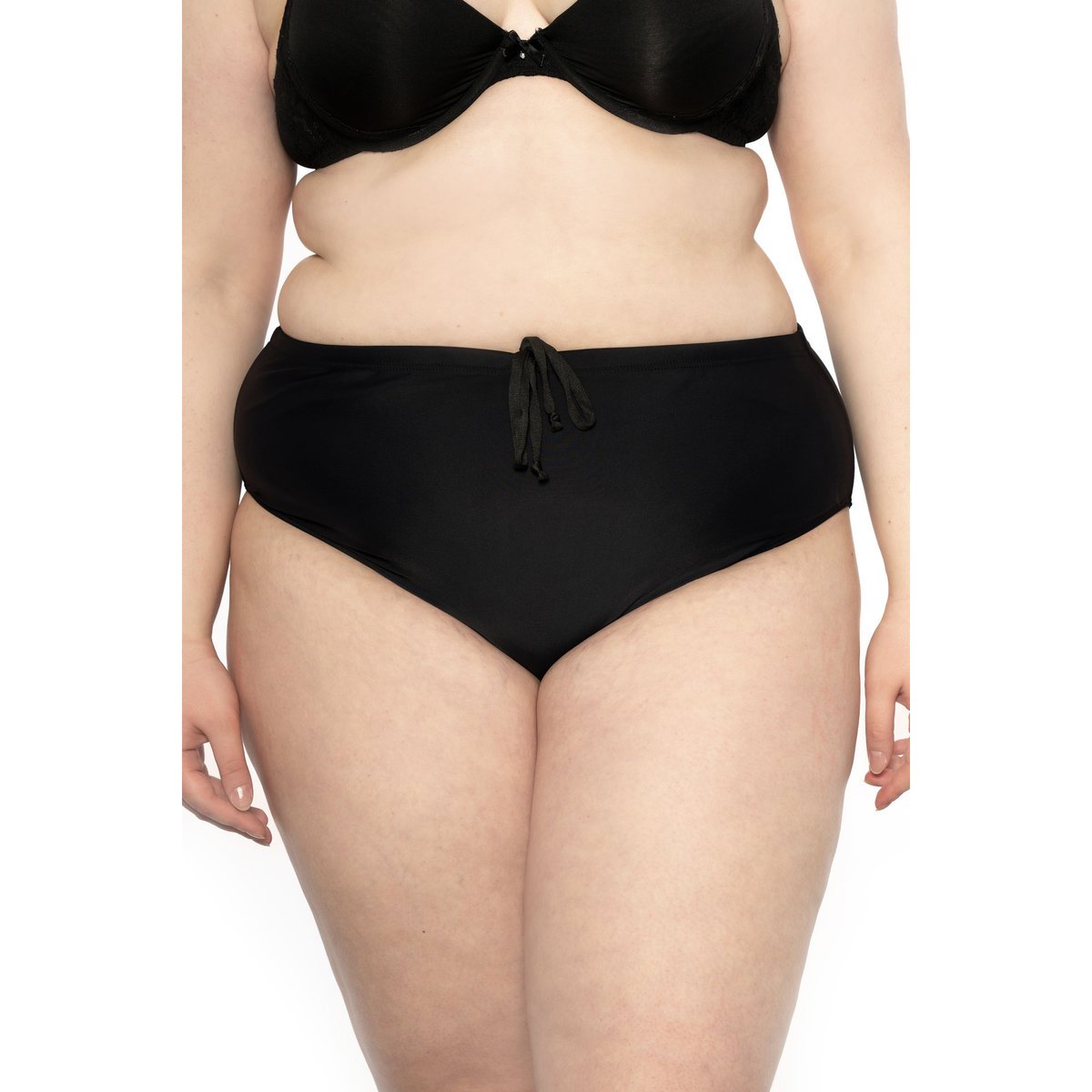 Figi kąpielowe S-2442 retro czarne 5XL