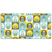 Podkładki na biurko - Mata ochronna z nadrukiem Kwiatowy wzór 120x60 cm, Dywanomat - miniaturka - grafika 1