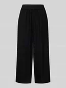 Spodnie damskie - Kuloty o luźnym kroju z mieszanki wiskozy i lnu model ‘PIA’ - miniaturka - grafika 1