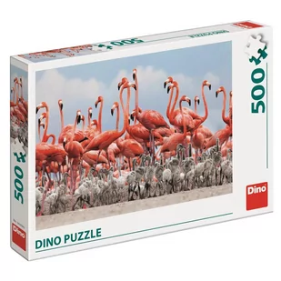 Dino puzzle Flamingi 500 elementów - Puzzle - miniaturka - grafika 1