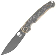 Noże - Nóż składany MKM Eclipse Bronze Titanium, Black Stonewashed MagnaCut by Jesper Voxnæs (MK EL-BRCFD) - miniaturka - grafika 1