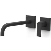 Baterie podtynkowe - Tres Project bateria umywalkowa podtynkowa czarny mat 21130002NM - miniaturka - grafika 1