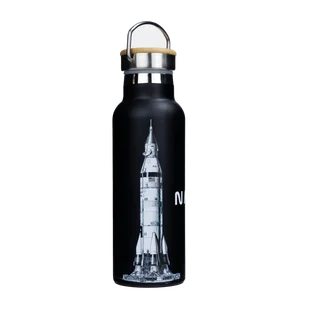 Butelka termiczna stalowa Dr.Bacty Iris 500 ml - Czarna - NASA - Butelki termiczne - miniaturka - grafika 1