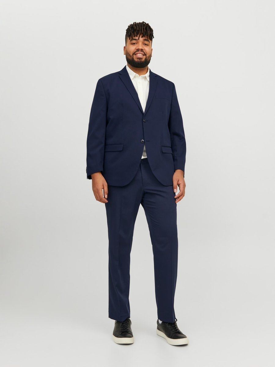 JACK & JONES GRANATOWA MARYNARKA SLIM WEŁNA BAWEŁNA 70 17BA
