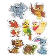 Zeszyty szkolne - Naklejki żelowe Słodkie zwierzaki 8szt - miniaturka - grafika 1