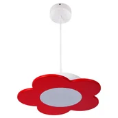 Lampy sufitowe - Czerwona lampa wisząca kwiat dla dziewczynki - S200 G2-G98 - miniaturka - grafika 1