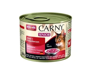 Animonda Cat Carny Senior smak: wołowina i serca indyka 200g puszka - Mokra karma dla kotów - miniaturka - grafika 3