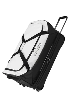 Torba podróżna poszerzana Travelite Basics 70 cm - black / white - Torby podróżne - miniaturka - grafika 1