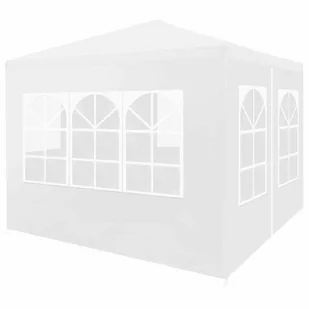 vidaXL Namiot imprezowy, 3 x 3 m, biały 45096 - Pawilony ogrodowe - miniaturka - grafika 1