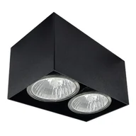 Lampy sufitowe - Podłużna lampa sufitowa Cage 1076 Shilo prostokątna do kuchni czarna - miniaturka - grafika 1
