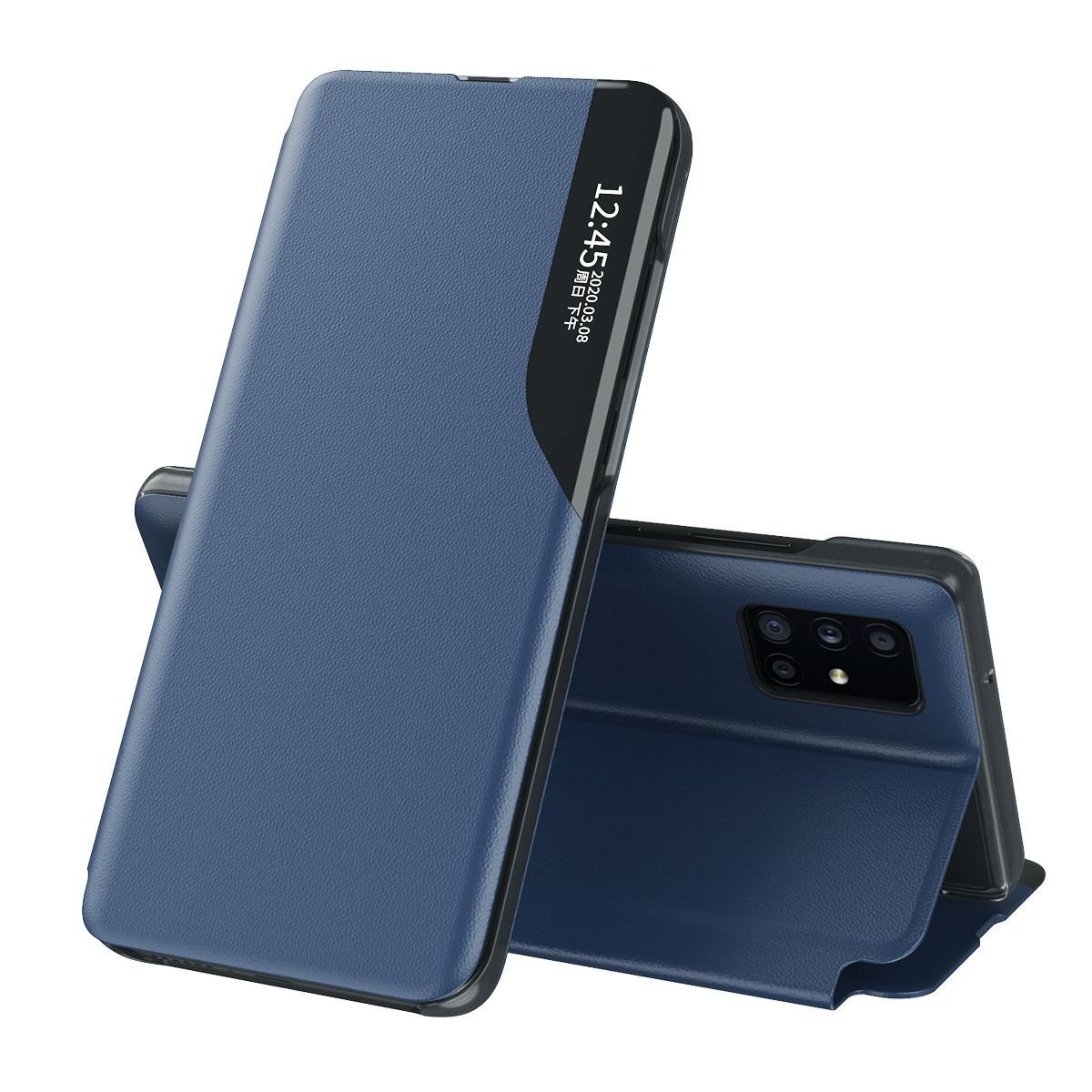 König Design Etui kompatybilne z Samsung Galaxy A72 5G Plastikowe pełne etui na telefon komórkowy - Etui niebieskie
