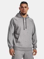 Bluzy męskie - Męska bluza z kieszenią kangurka Rival Fleece Under Armour 1379757-025 Szary - miniaturka - grafika 1
