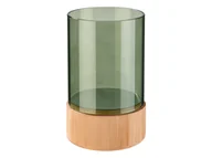 Świeczniki - LIVARNO home Latarenka szklana na świecę (Zielony) - miniaturka - grafika 1