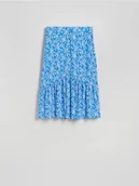 Spódnice - Reserved - Wzorzysta spódnica z wiskozy - niebieski - miniaturka - grafika 1
