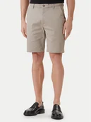 Spodenki męskie - Calvin Klein Szorty materiałowe LV04LF601G Khaki Regular Fit - miniaturka - grafika 1