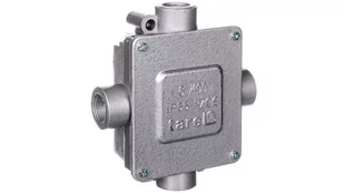 Tarel Puszka odgałęźna metalowa 5-torowa 6mm2 4 wejścia P16 IP55 024 - Puszki elektryczne i akcesoria - miniaturka - grafika 1