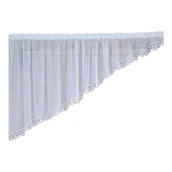 Firany - Firana gotowa 300x180,skos lewy,woal,gipiura 8cm - miniaturka - grafika 1