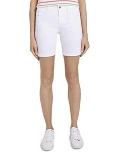 TOM TAILOR Damski alexa slim bermudy szorty 1018015, 20000 - White, 28 - Spodenki damskie - miniaturka - grafika 1