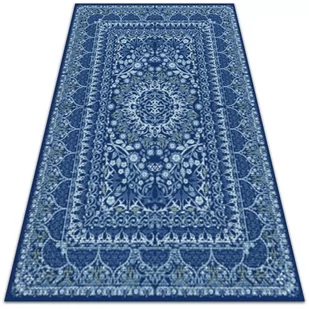 Modny dywan winylowy Niebieski antyczny styl 60x90 cm - Dywany - miniaturka - grafika 1