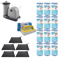 Baseny ogrodowe - WAYS - Pielęgnacja basenu - 5x podgrzewacz basenu i pompa filtrująca 5678 l/u oraz 12 filtrów typu A i szczotka do szorowania WAYS - miniaturka - grafika 1
