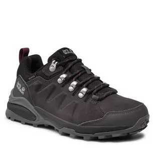 Trekkingi JACK WOLFSKIN - Refudio Texapore Low W 4050821 Dark Steel/Purple - Buty trekkingowe damskie - miniaturka - grafika 1
