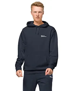 Jack Wolfskin Męska Bluza z kapturem Essential, niebieski (Night Blue), XL (DE) - Bluzy męskie - miniaturka - grafika 1