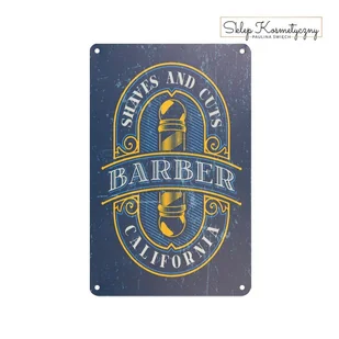 Tablica ozdobna barber B076 - Wyposażenie studia tatuażu - miniaturka - grafika 1