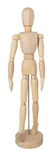 Manekiny wystawowe - KREUL 4162 - Solo Goya Drewniany manekin Wysokość ok. 31 cm Z połączonymi kończynami i stabilną podstawą Idealny jako model do rysowania - miniaturka - grafika 1