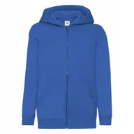 Bluzy dla dziewczynek - Bluza Dziecięca Z Kapturem Rozpinana Royal Blue r. 14-15(164) - miniaturka - grafika 1