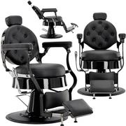 Fotele fryzjerskie - Fotel fryzjerski barberski hydrauliczny do salonu fryzjerskiego barber shop Agustín Barberking - miniaturka - grafika 1